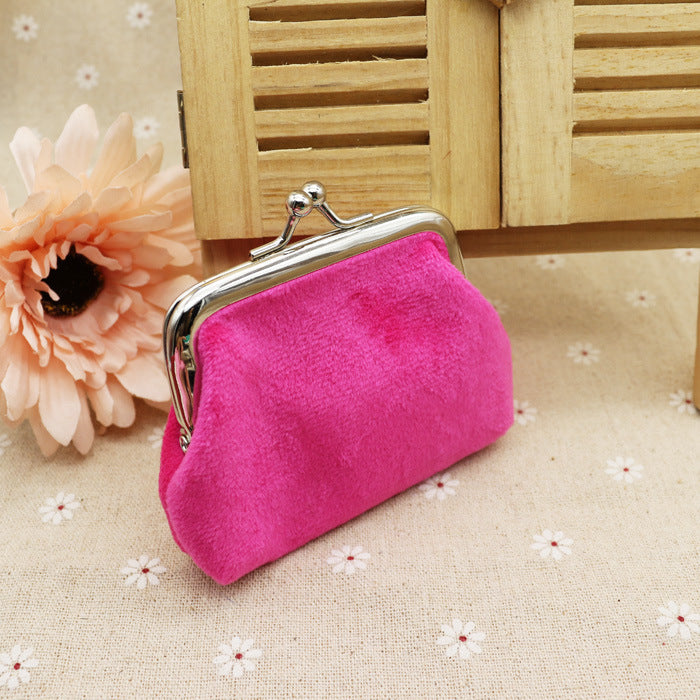 Vibrant Velvet Kiss Lock Small Coin Purse in Multiple Colors