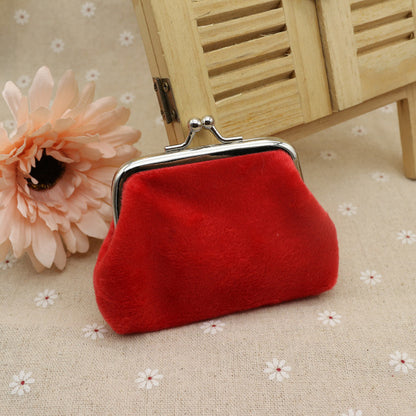 Vibrant Velvet Kiss Lock Small Coin Purse in Multiple Colors