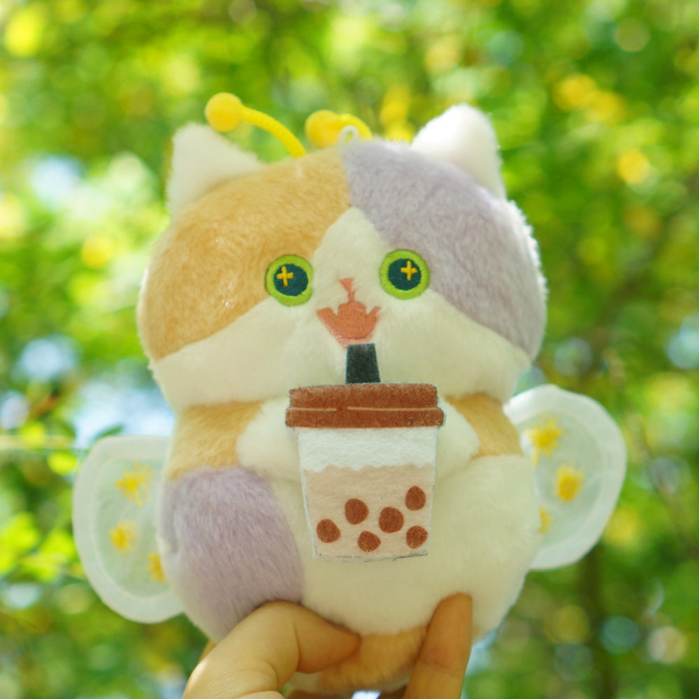 Cute Meow Cat Plush Coin Purse – Adorable Winged Design