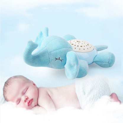 Pink & Blue Infant's Elephant Plush Toys with Musical Feature for Sleep Aid