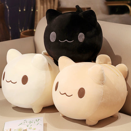 Round and Large Cute Stuffed Cat Toy