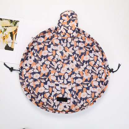 Korean Style Portable Folding Drawstring Cosmetic Bag – Cute Prints