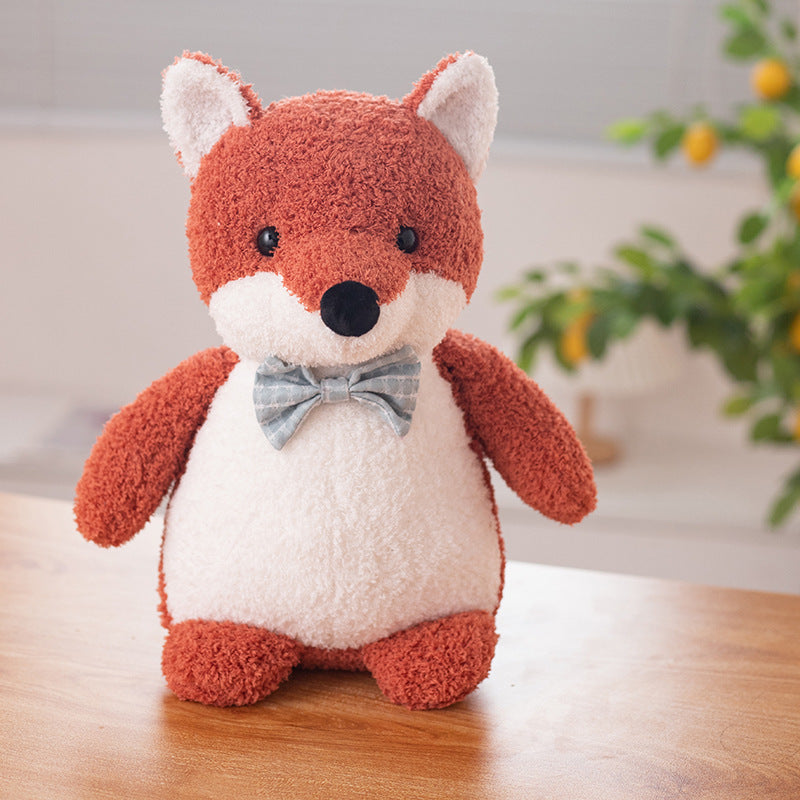 Small & Charming Animal Plush Toys with Bow Ties – Perfect Birthday Gifts