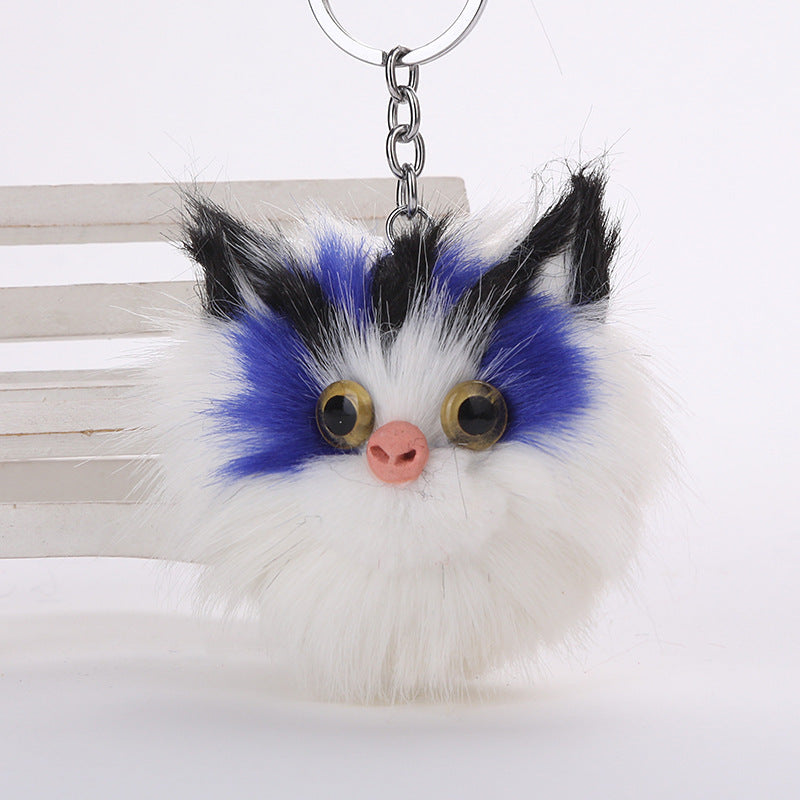 Fur Ball Cute Cat Keychain