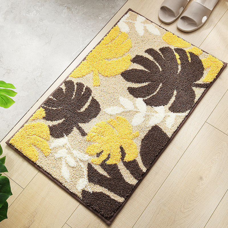 Monstera Leaves Styled Indoor Outdoor Doormat Set