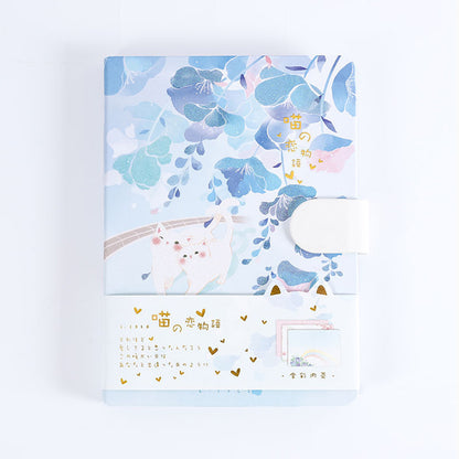 Japanese Cartoon Student Diary with Cute Designs & Magnetic Closure