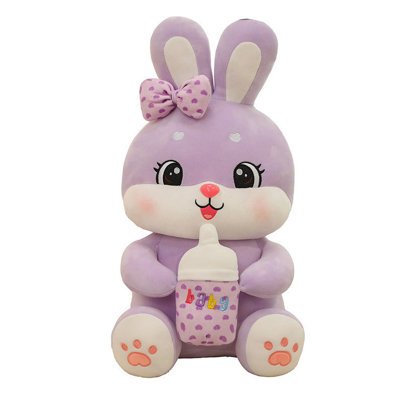 Cute Giant Colorful Bunny Rabbit Plush Toys in Purple, Blue & Pink