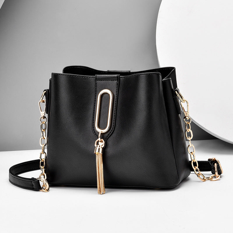 Solid Color Over the Shoulder Chain Bag for Women