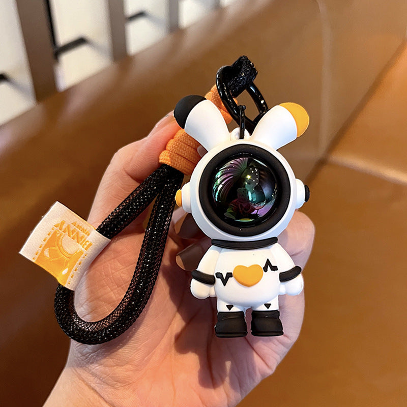 Bunny Keychain in Astronaut Outfit | Cute Rabbit Keychain
