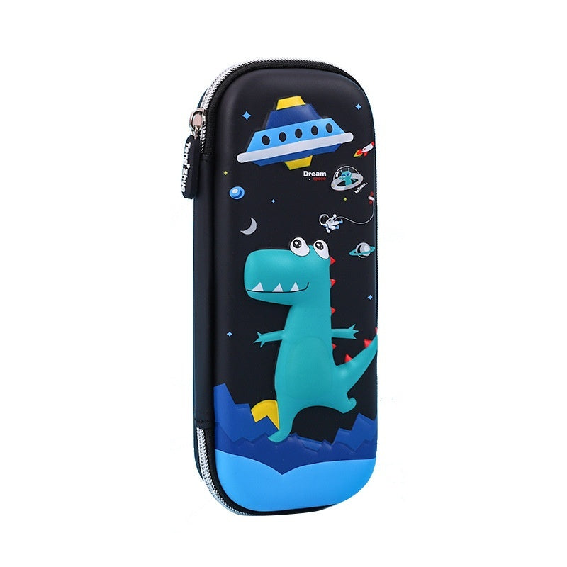 3D Zipper Pencil Case with Bright Cartoon Designs & Large Capacity