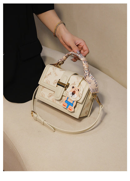 Trendy Mini Crossbody Shoulder Bags for Women with Cute Cartoon Charm & Pattern