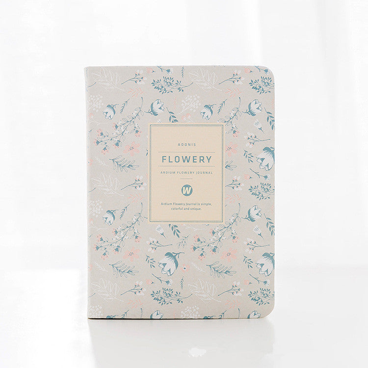 Flowery Cute Diary with Pastel Designs in Multiple Colors