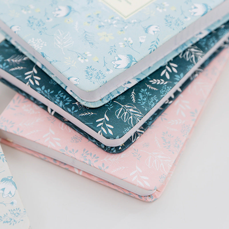 Flowery Cute Diary with Pastel Designs in Multiple Colors