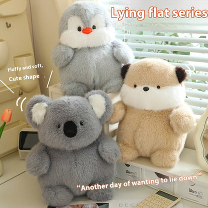 Cute Fluffy Stuffed Animals Plush Toys featuring Pig, Beaver, Penguin & Koala