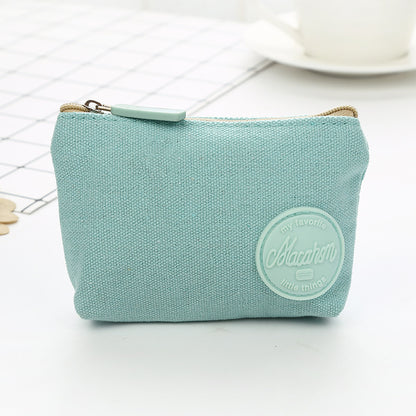 Bright Small Zipper Coin Purses in Fun Pastel Colors