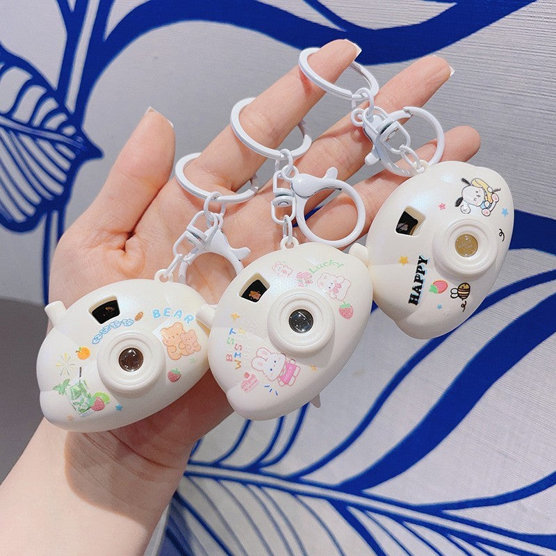 Mini Cloud Camera Cartoon Projection Lamp Keychain