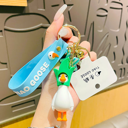 Cute Goose Cartoon Keychain