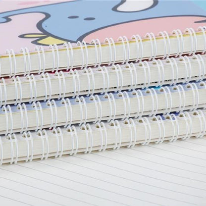 Minimalist A5 Spiral Notebook with Playful Cartoon Covers