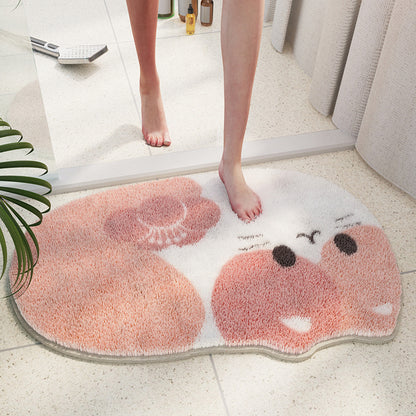 Cute Animal Shaped Absorbent Door Mat | Polyester Door Mat