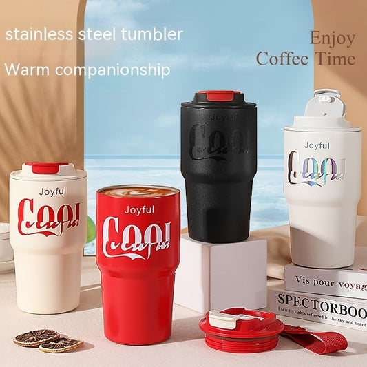 Trendy Insulated Stainless Steel Vacuum Tumblers – Multi-Color Grip