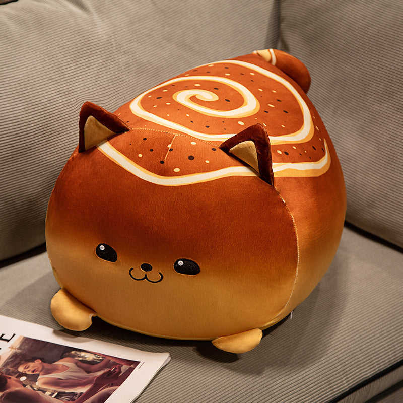 Chubby Bread Cat Plush Pillow