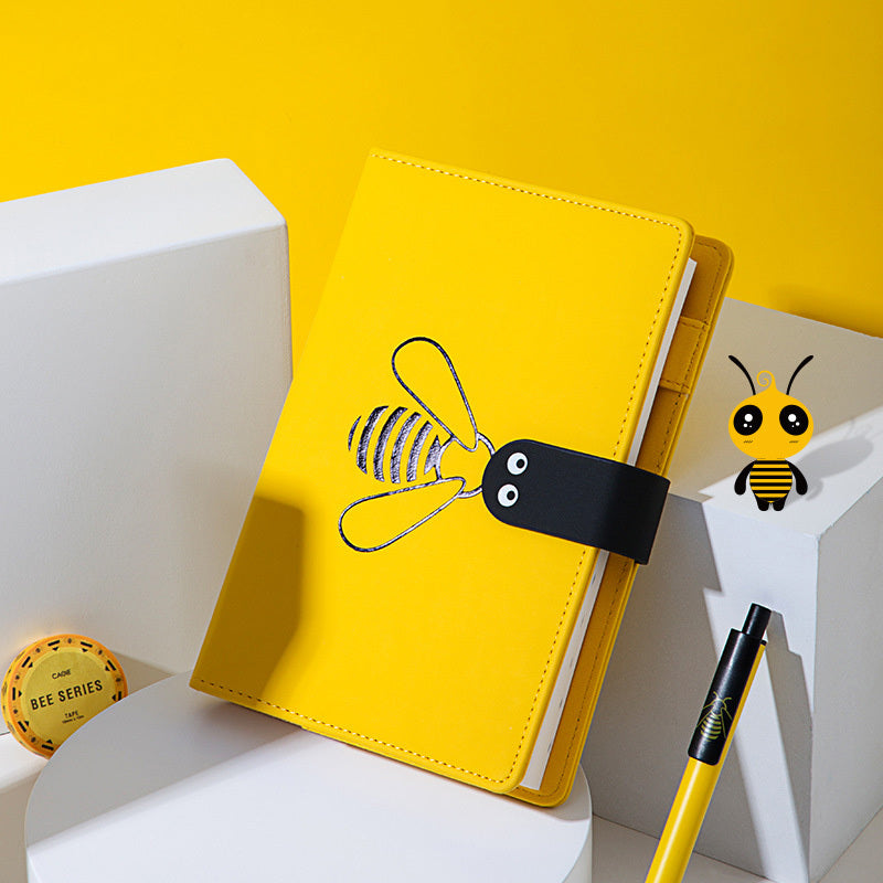 Playful Bee-Themed Journal with Bold Yellow & Black Covers