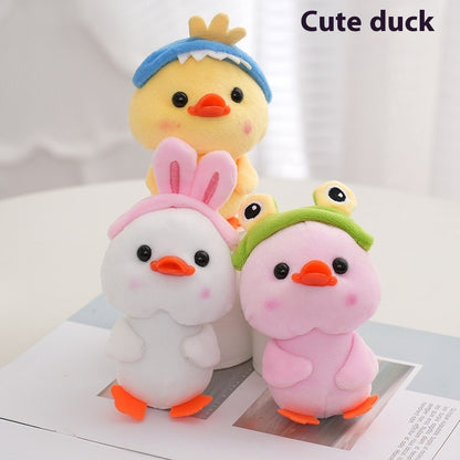 Small Duck Plush Toy - Cute Schoolbag Charm