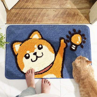 Playful Cat & Dog Non-Slip Absorbent Indoor Outdoor Doormat