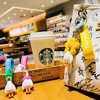 Cute Goose Cartoon Keychain