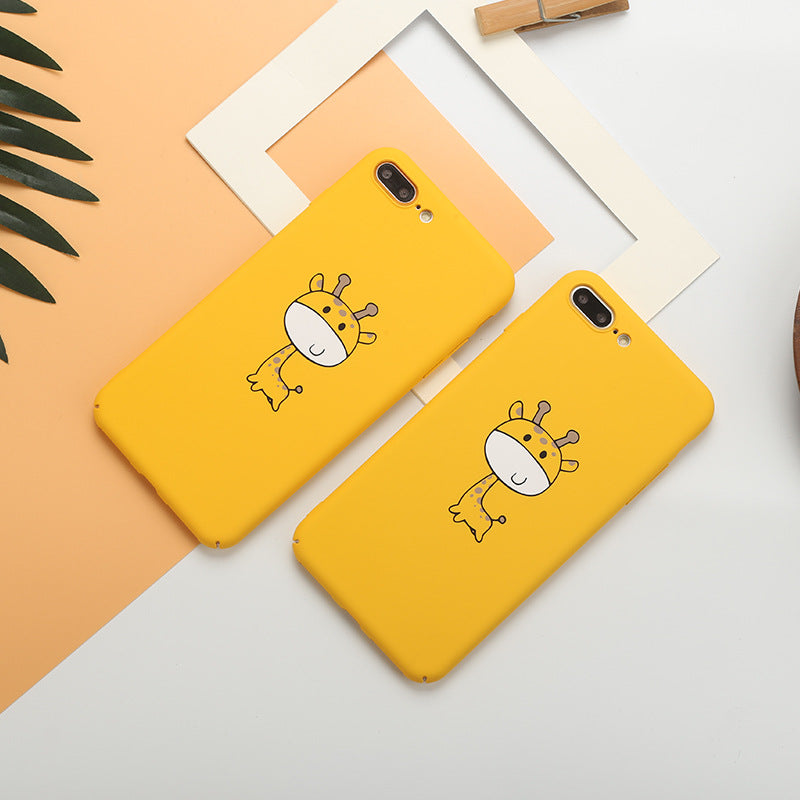 Cute Cartoon Yellow Giraffe Phone Case