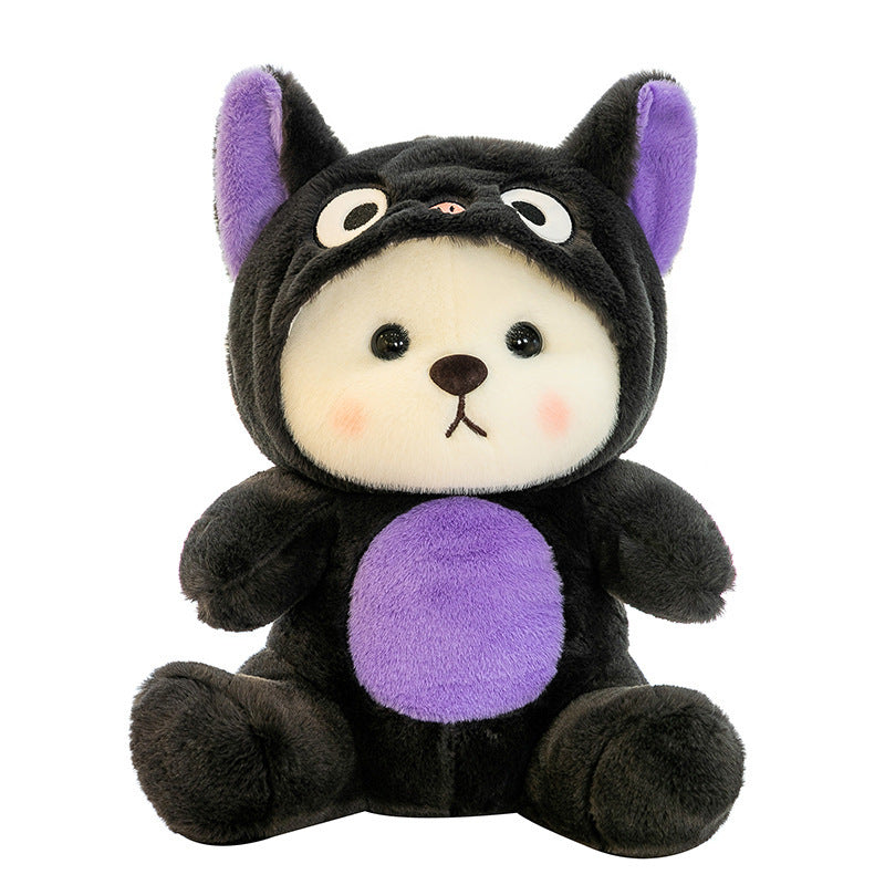 Fluffy Stuffed Animal Plush Toys in Cute Animal-Themed Costumes