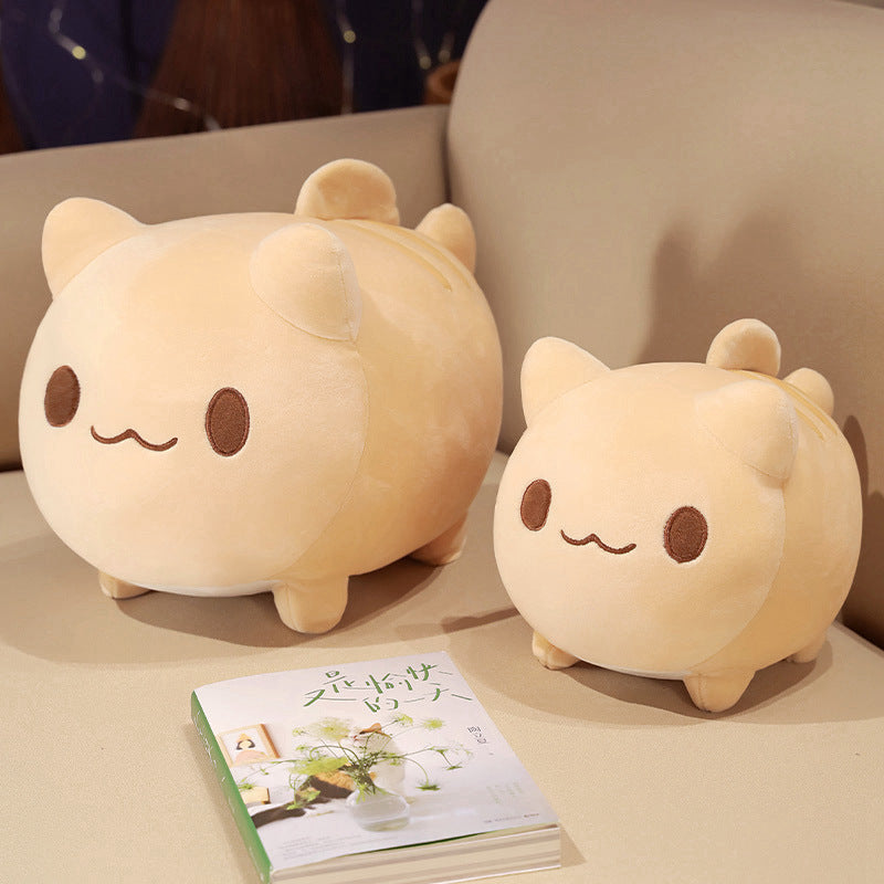 Round and Large Cute Stuffed Cat Toy