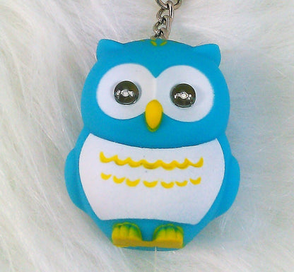 Luminous Owl Keychain with Light-Up Eyes & Musical Melodies