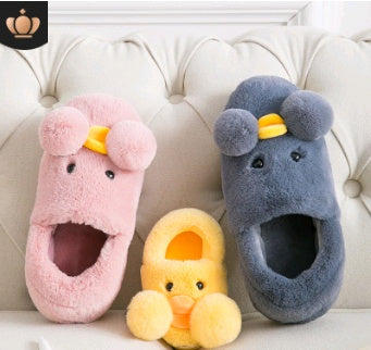 Cute Plush Duck Winter Slippers for Kids – Cozy and Fun Designs