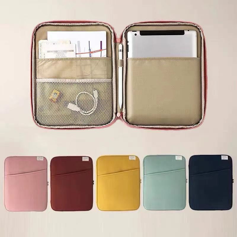 Multi-Color Tablet Bag & Laptop Sleeve with Pockets (11-13 inch)