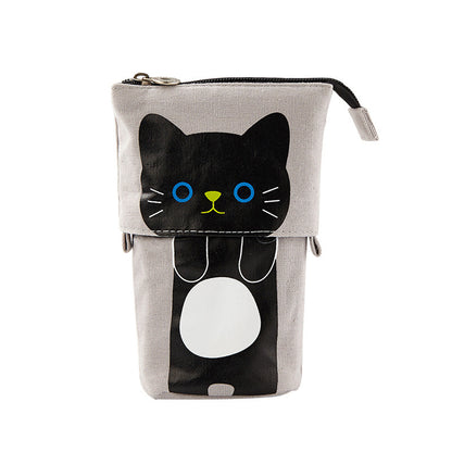 Cute Animal Canvas Standing Pencil Cases in Bright and Fun Designs