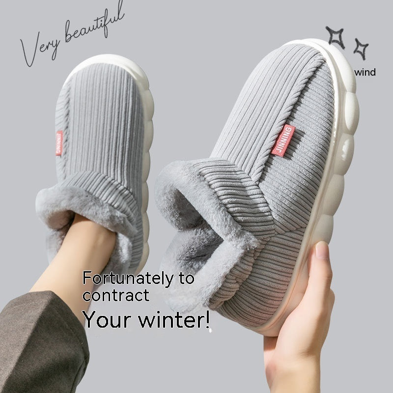 Unisex Ankle Slipper Boots – Non-Slip Indoor Outdoor Winter Shoes