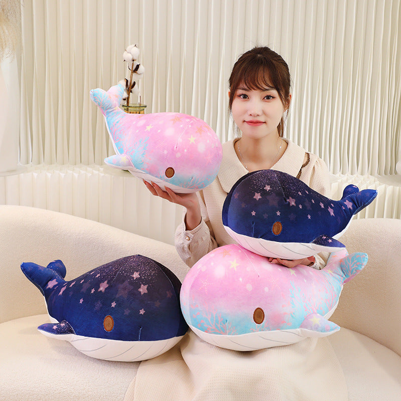 Chubby & Starry Sky Patterned Whale Plush Toy