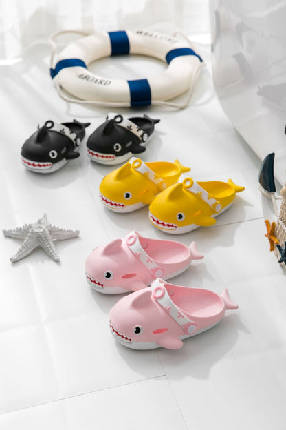 Vibrant Shark Slippers for Kids – Fun Summer Home Footwear