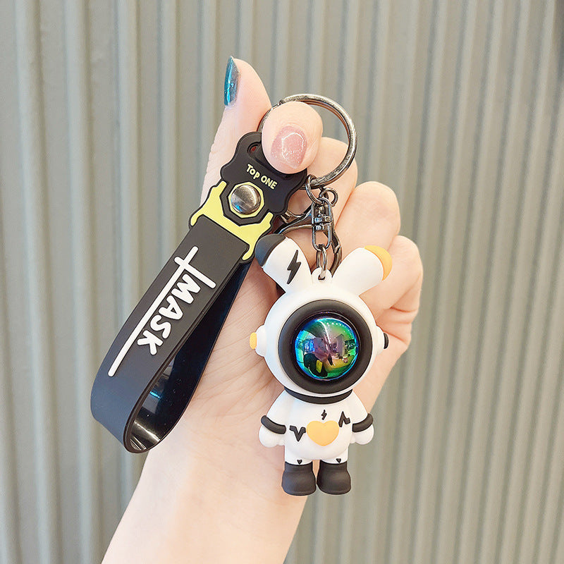 Bunny Keychain in Astronaut Outfit | Cute Rabbit Keychain
