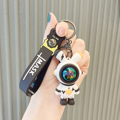 Bunny Keychain in Astronaut Outfit | Cute Rabbit Keychain