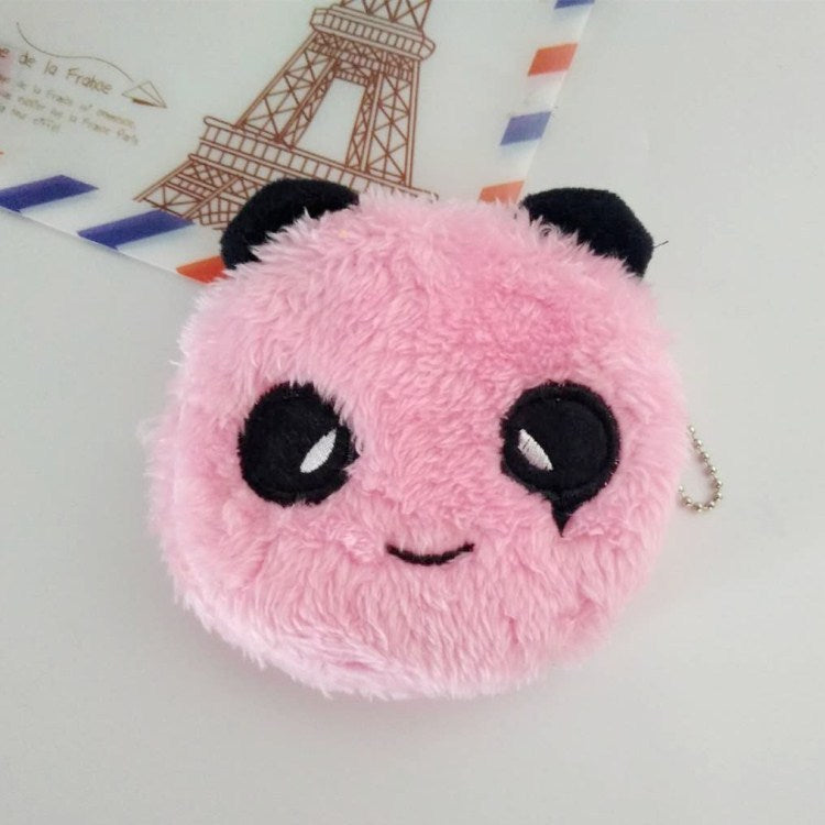 Cute Plush Animal Zipper Coin Purse in Small, Soft, and Colorful Designs