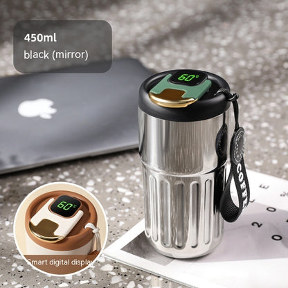 Stainless Steel Tumbler with Digital Temperature Display - 5 Colors