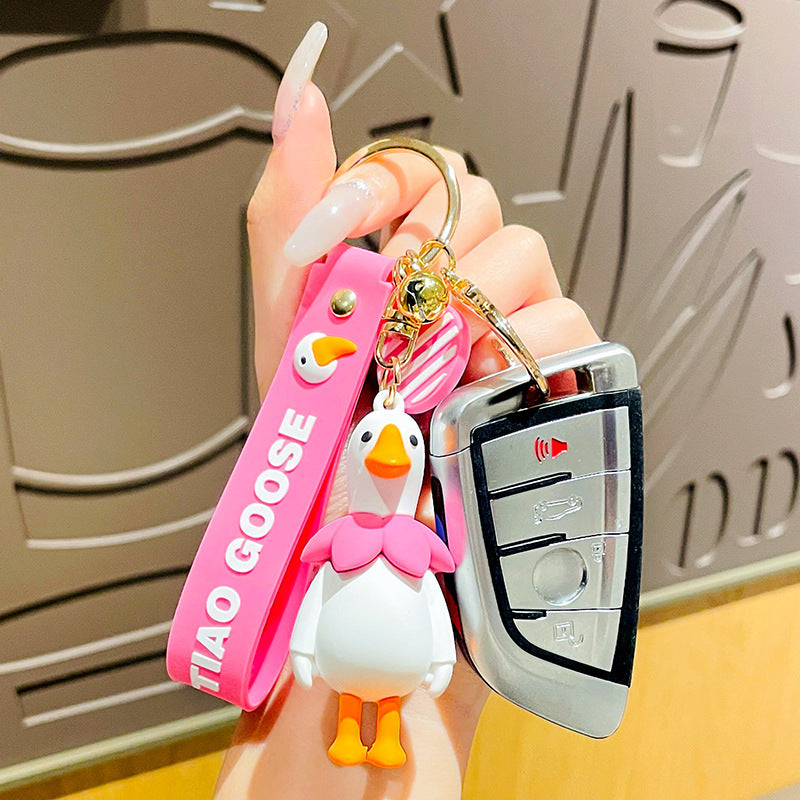 Cute Goose Cartoon Keychain