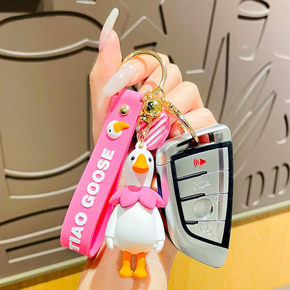 Cute Goose Cartoon Keychain