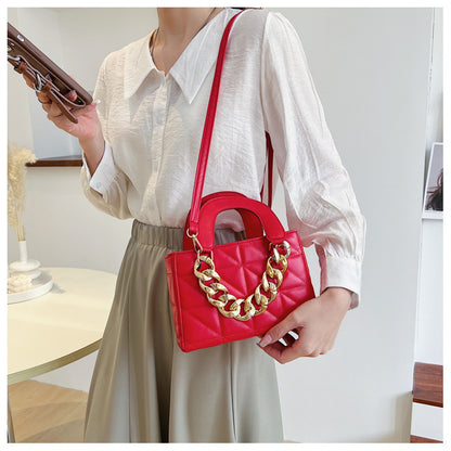 Sweet Rhombus Shaped Small Chain Bag for Women