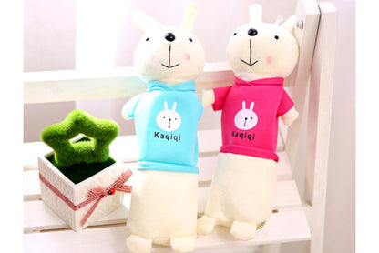 Bright, Large Capacity and Standing Plush Rabbit Pencil Case in Vibrant Colors