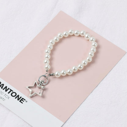 Elegant Pearl Keychains for Women with Chic Charms & Metal Clasps