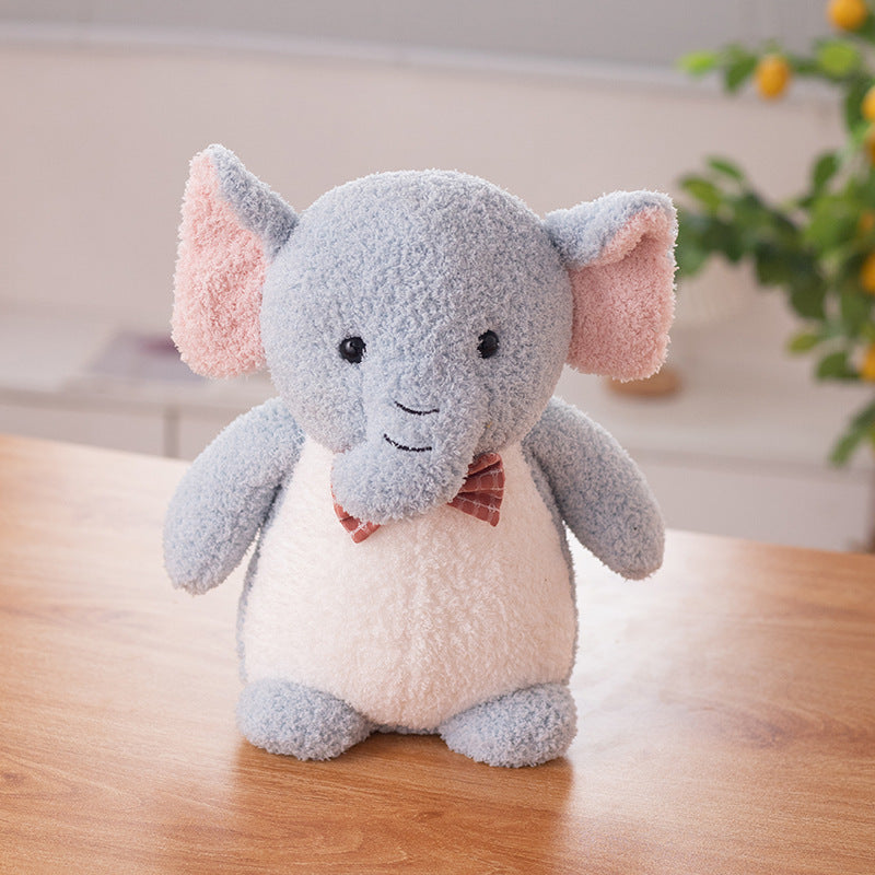 Small & Charming Animal Plush Toys with Bow Ties – Perfect Birthday Gifts