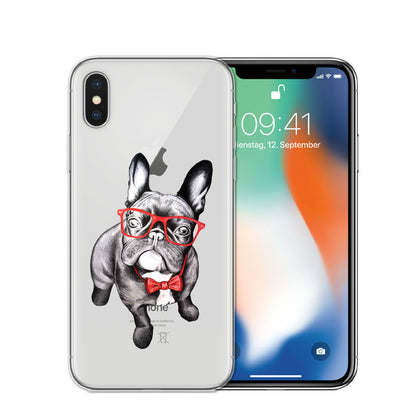 Transparent Dog Phone Case with Cute Cartoon Dog Designs